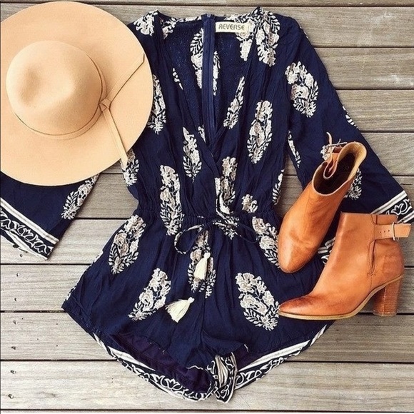 Pants - Always Festival Bound Bell Sleeve Romper